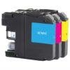 CIG Non-OEM New Cyan, Magenta, Yellow Ink Cartridges for Brother LC-101 3-Pack