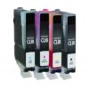 CIG Remanufactured Black, Cyan, Magenta, Yellow Ink Cartridges for Canon CLI-8 4-Pack